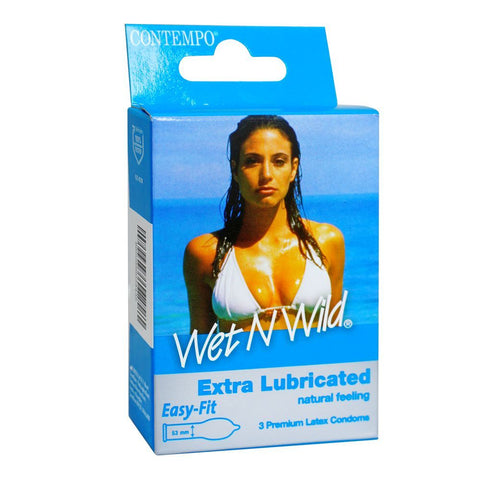 Wet N Wild Extra Lubricated Condoms (3-Pack)